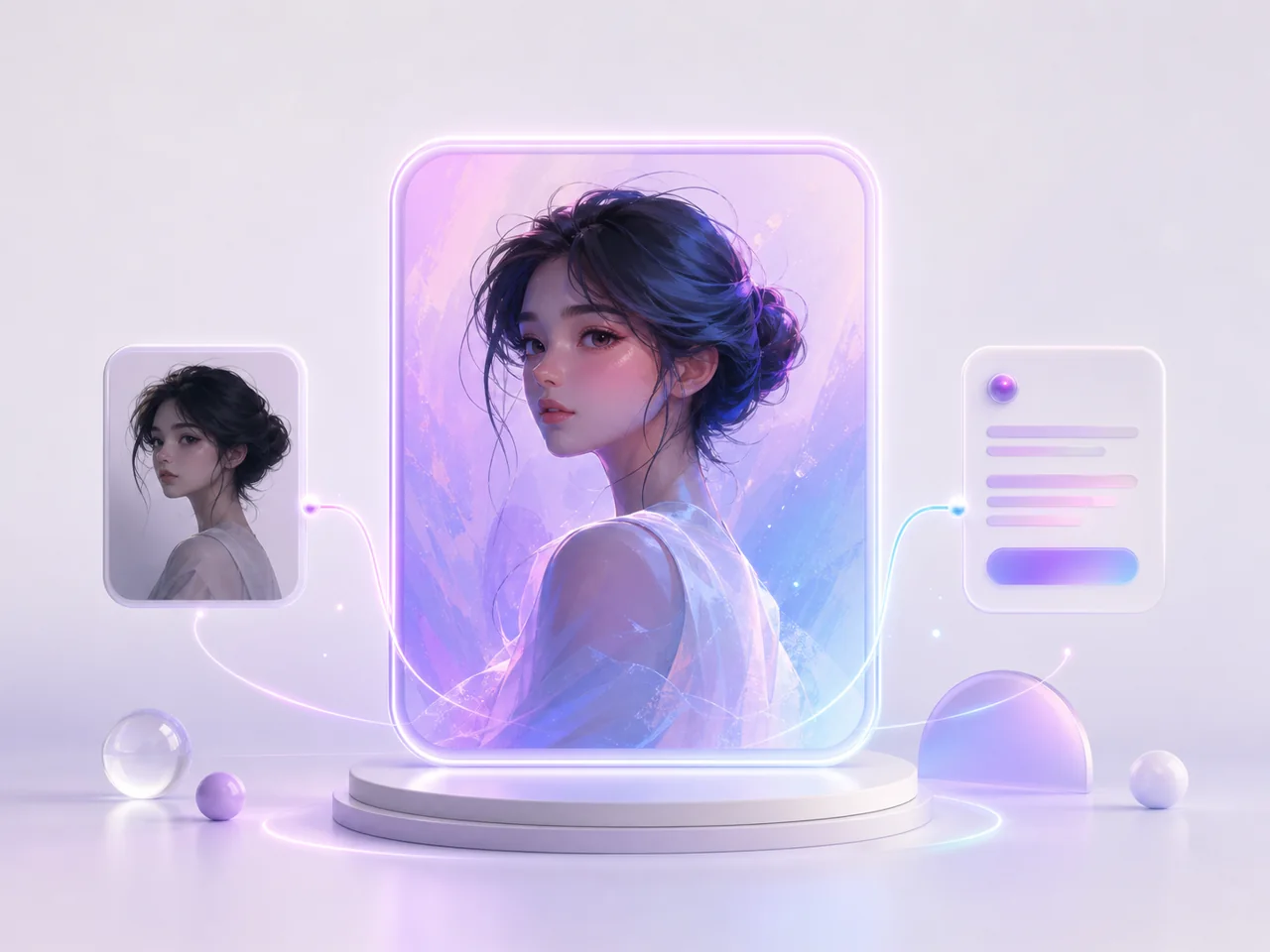 Creating AI artwork from a text prompt and reference image
