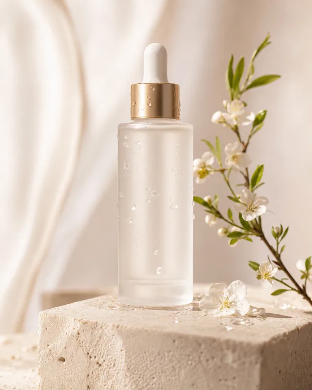 Light skincare serum ecommerce image example